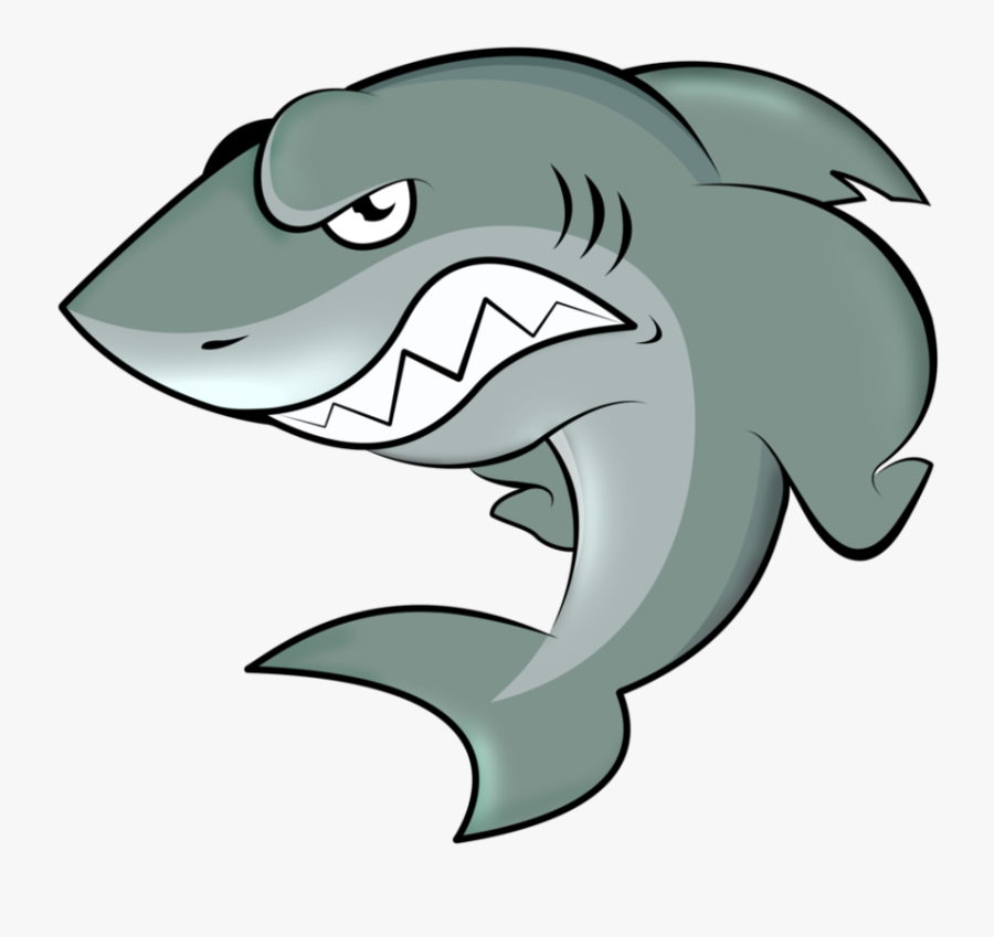 Transparent Smiling Shark Clipart - Cartoon Shark Png , Free ...