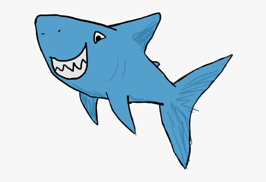 Shark Sketch By Acoyph - Great White Shark, Transparent Clipart