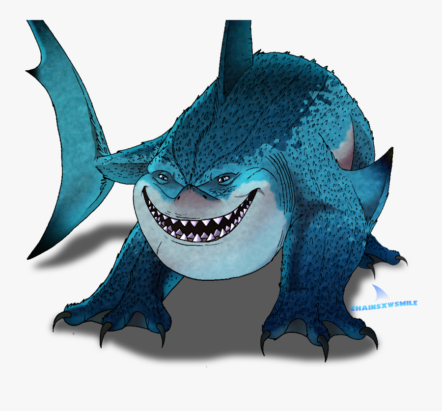 Drawing Shark Nemo - Shark, Transparent Clipart