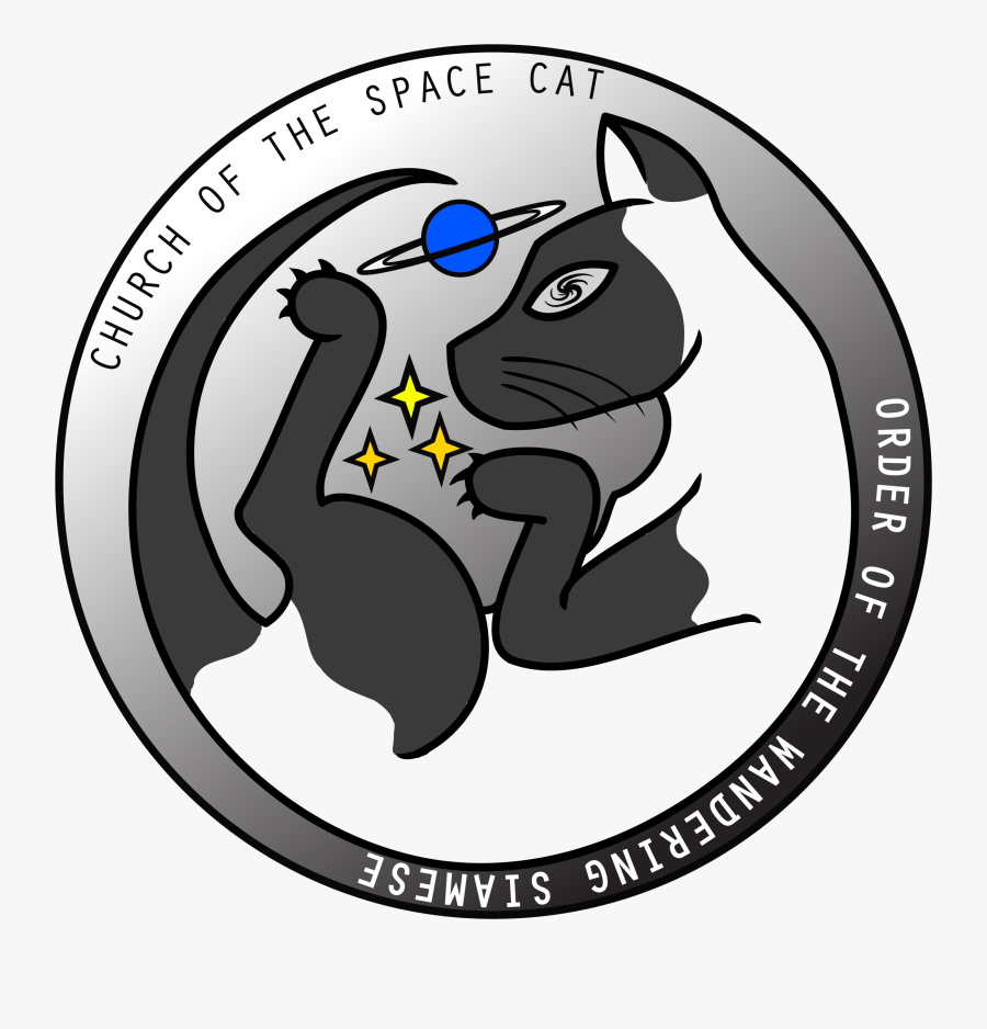The Order Of The Wandering Siamese Is A Sect Of The - Church Of The Space Cats, Transparent Clipart