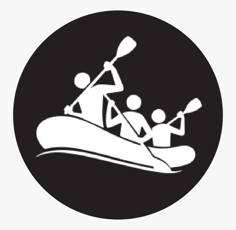 Hiking Clipart Jungle Trekking - White Water Rafting Icon, Transparent Clipart