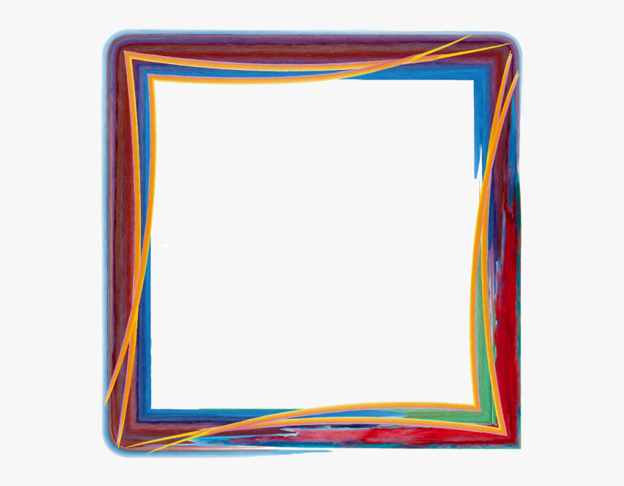 Transparent Colorful Borders Clipart - Background Vector Frame Png, Transparent Clipart
