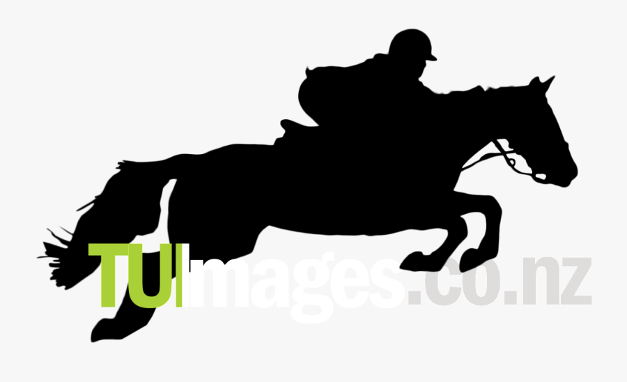 Horse Silhouette Cliparts - Jumping Horse, Transparent Clipart