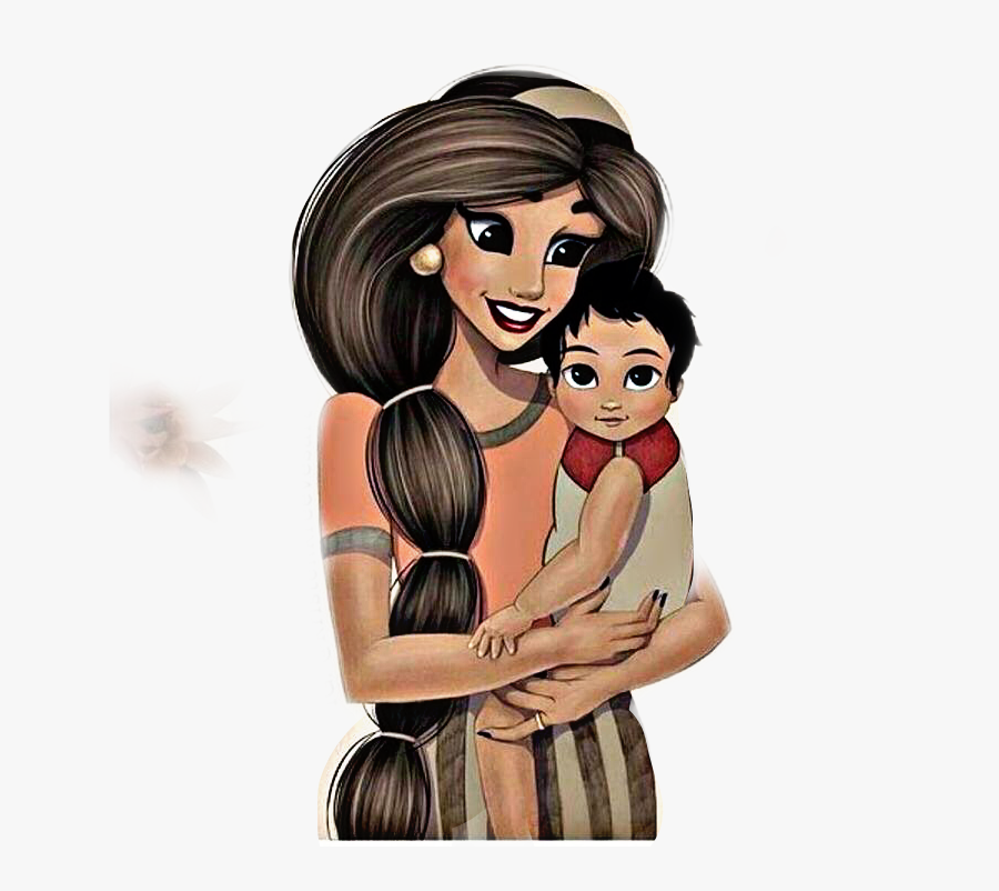 #mom #son #child #art #cartoon #drawing #remixit #freetoedit - Mom And Son Drawing, Transparent Clipart