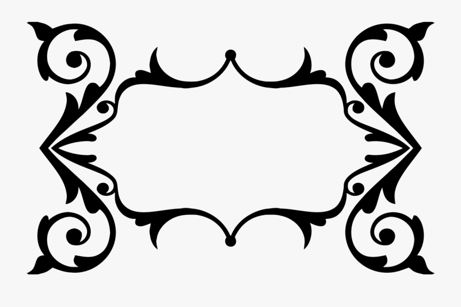 Vintage Floral Lineart - Circle, Transparent Clipart