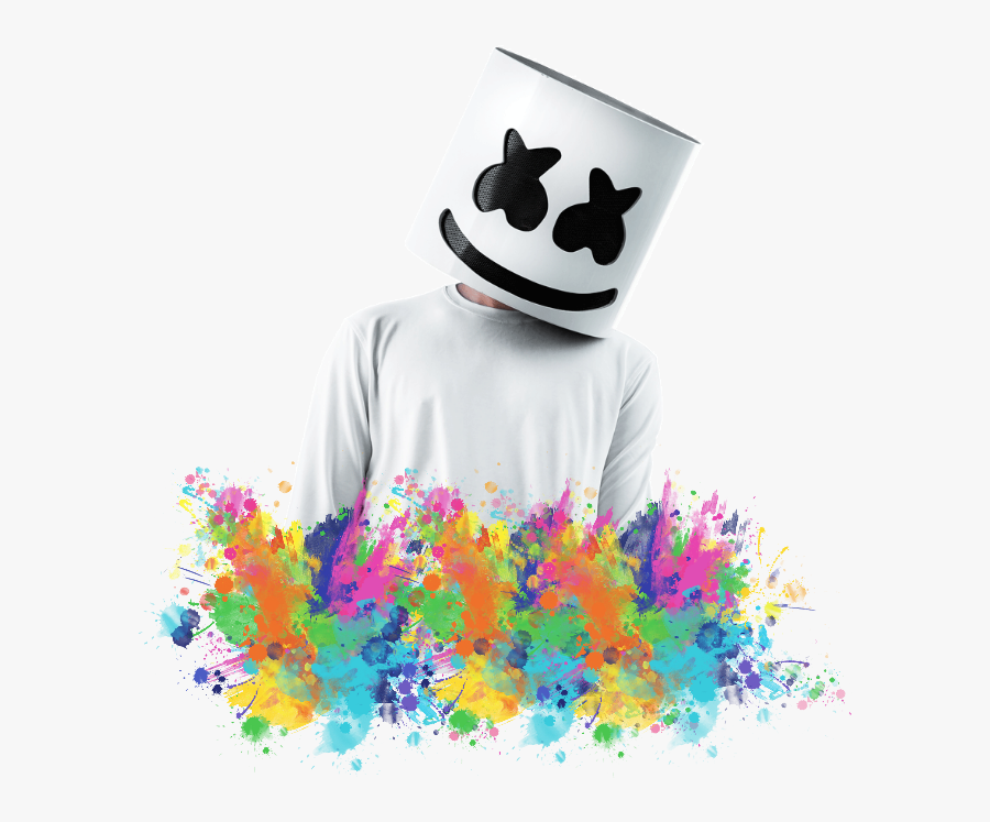 Marshemello Sticker Splash - Marshmello Behind The Mask, Transparent Clipart