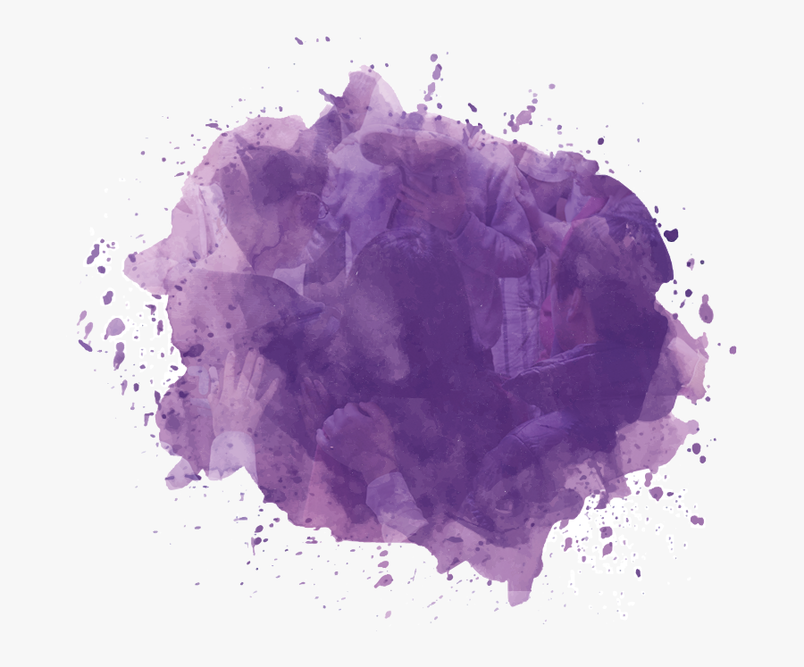 Purple Watercolor Splash Png - Watercolor Color Splash Png, Transparent Clipart