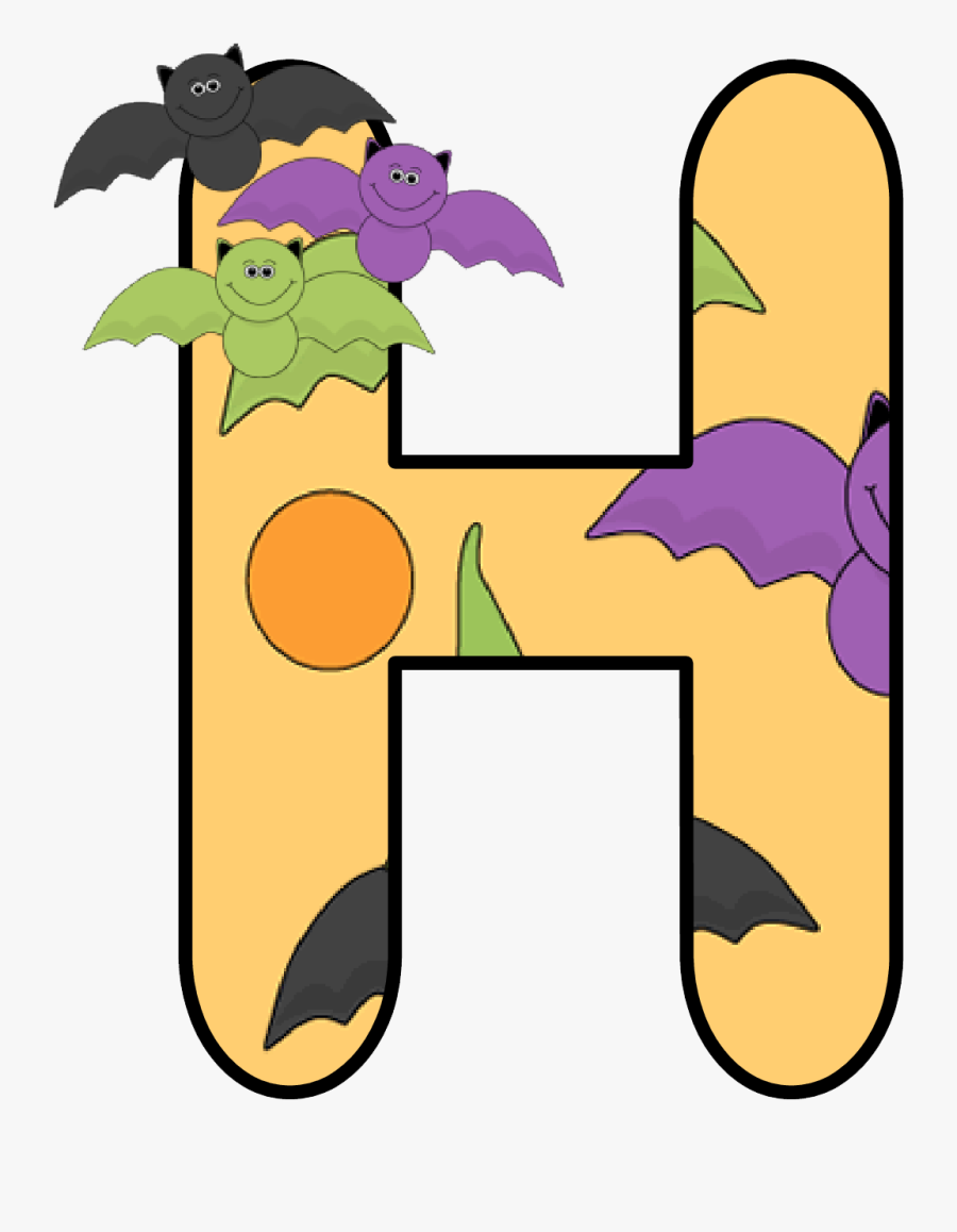 Halloween Clipart Alfabeto - Friendly Cute Bat Clipart, Transparent Clipart