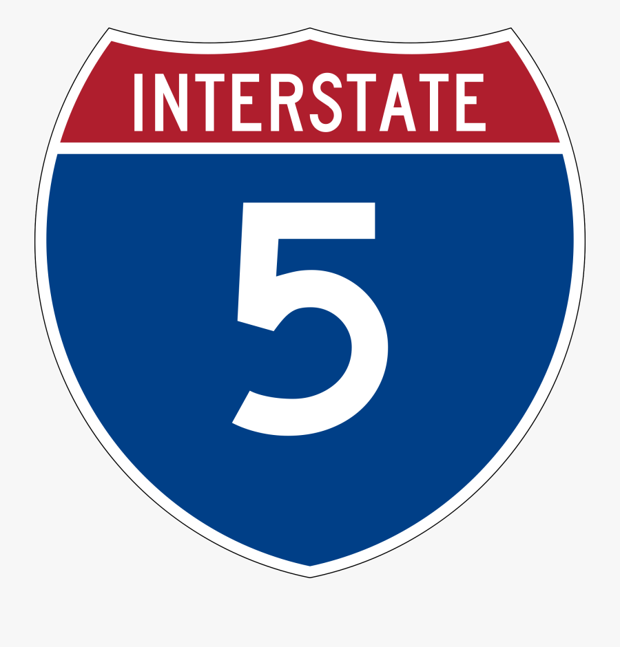 File I Svg Wikipedia - Interstate 5 Logo, Transparent Clipart