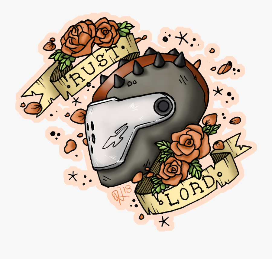 Rust Lord Helmet Tattoo Flash [creative]creative - Flash, Transparent Clipart