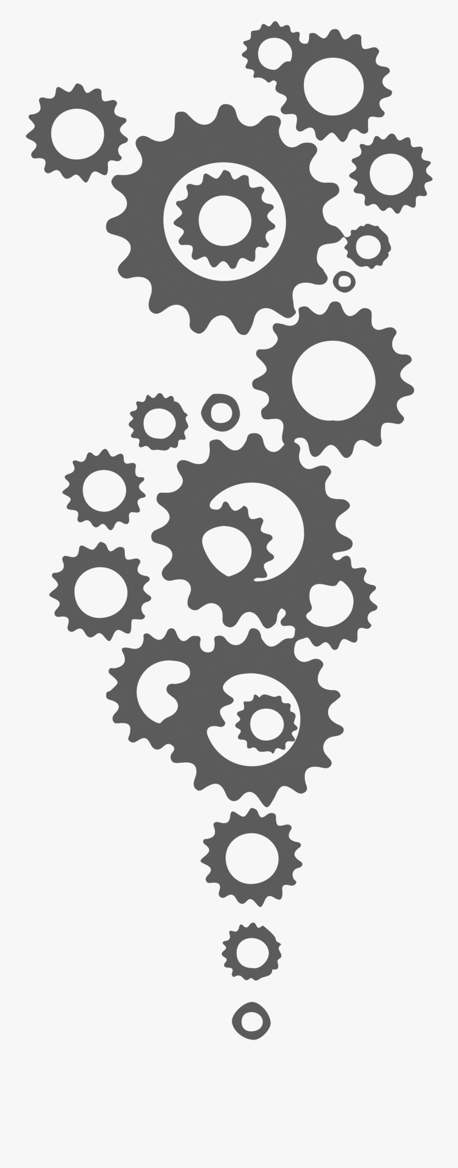 Tattoo Unbreakable Artist Bike Gears Machine-doll Drawing - Transparent Gear Vector Png, Transparent Clipart