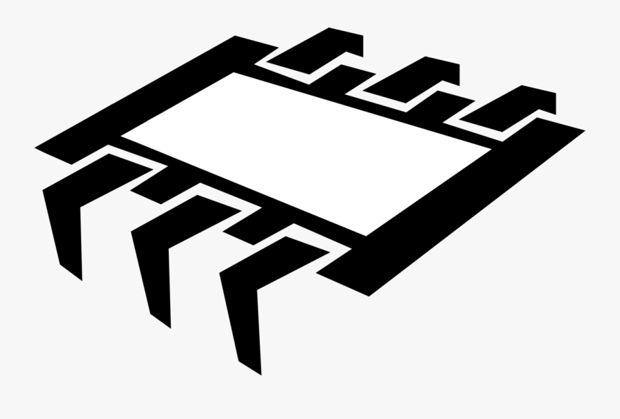 Electronics Clipart Computer Chip - Integrated Circuits Vector, Transparent Clipart