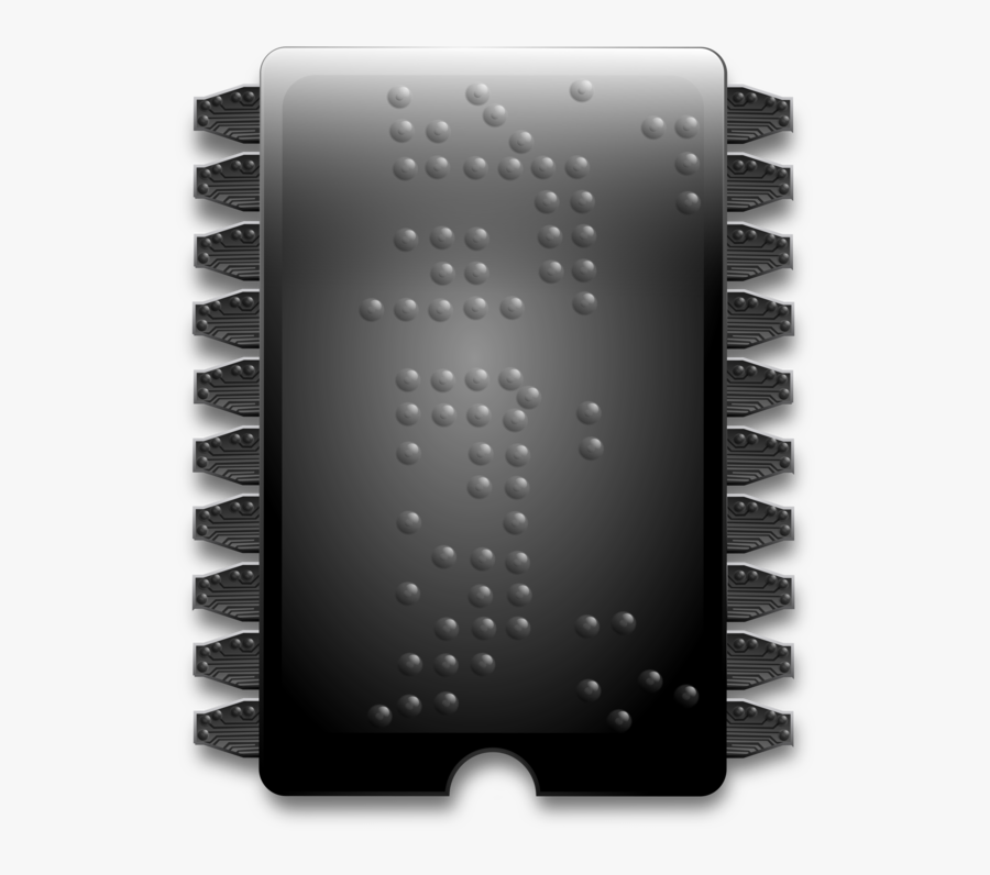 Electronics,black And White,integrated Circuits Chips - Integrated Circuit, Transparent Clipart
