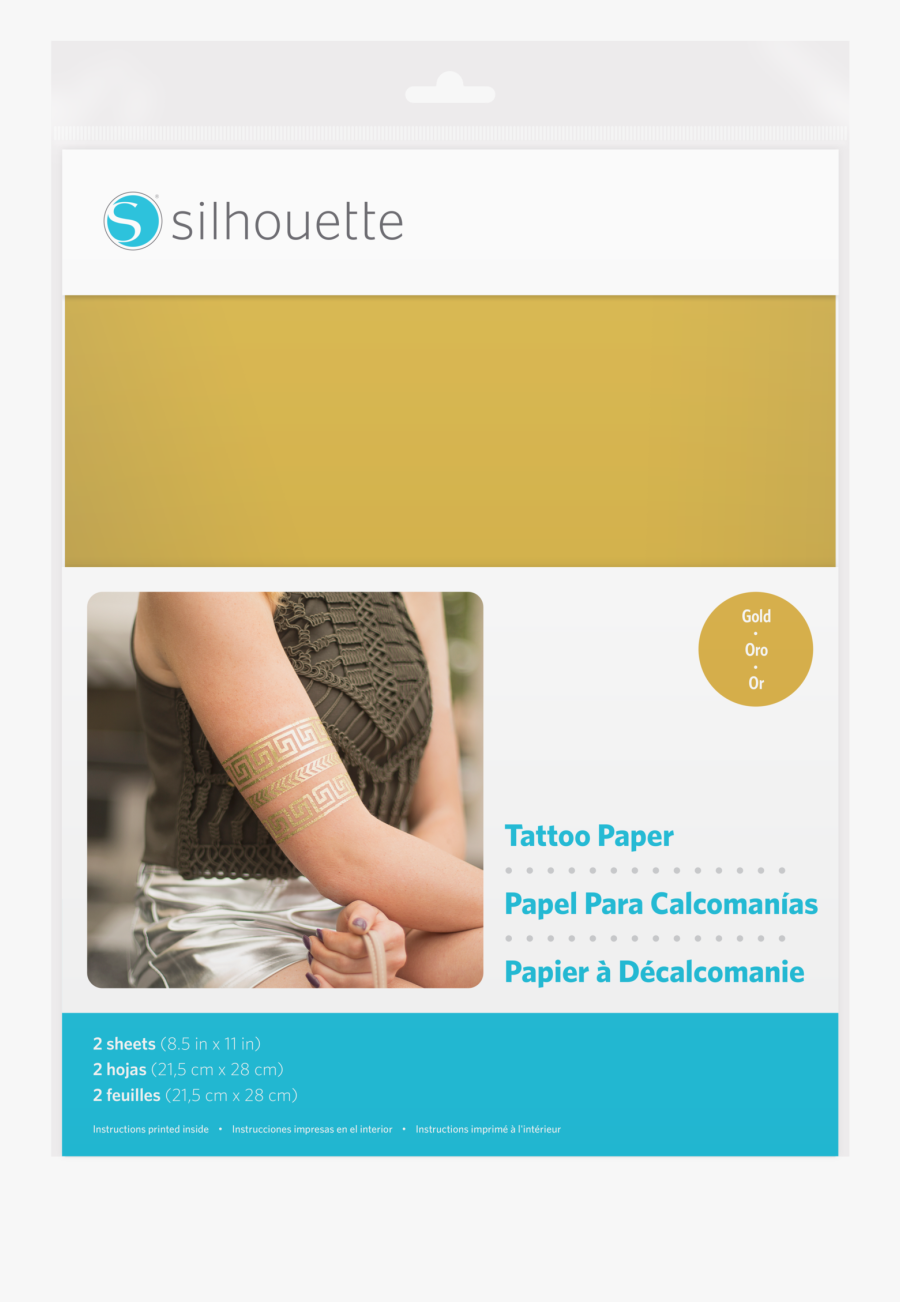 Silhouette Temporary Tattoo Paper - Tattoo Paper Silhouette, Transparent Clipart
