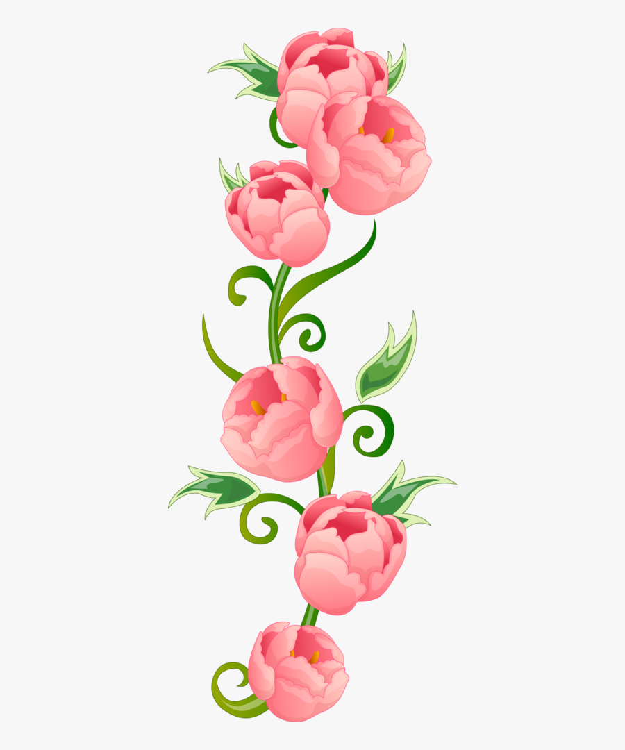 Flower Wall Mural - Arabesco Flores Rosa Png, Transparent Clipart
