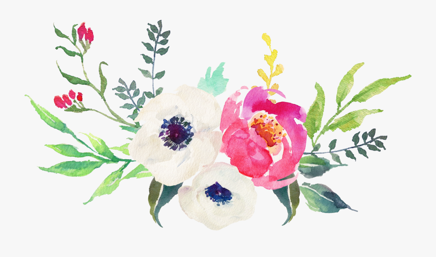 Flowers Png Tumblr -stickers Tumblr Flowers , Png Download - Watercolor Flower Sticker Png, Transparent Clipart