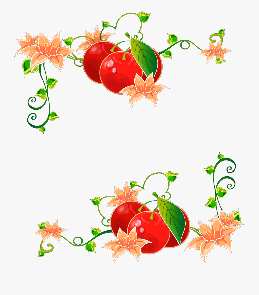 0 92ae5 90cbbb05 Orig - Fruit Vine Border, Transparent Clipart