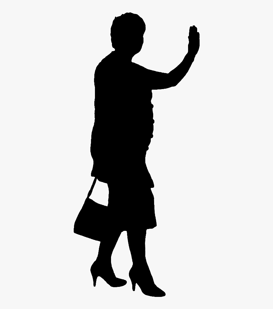 Silhouette Female Illustration - Elder Silhouette Png, Transparent Clipart
