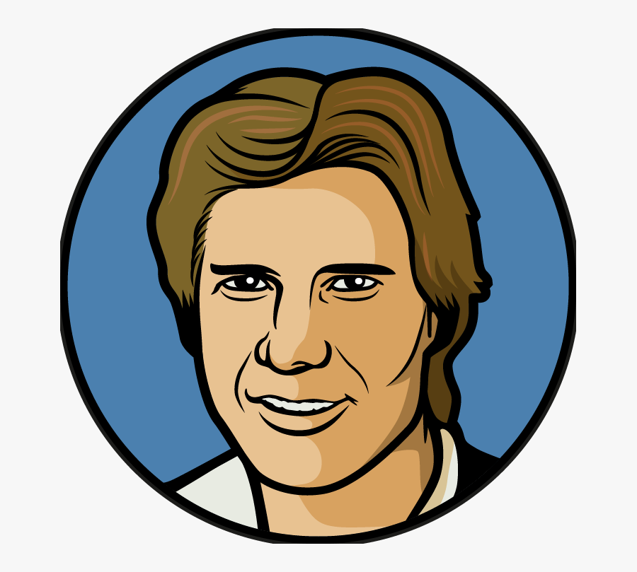 Transparent Delivery Man Clipart - Draw Han Solo Easy Step, Transparent Clipart