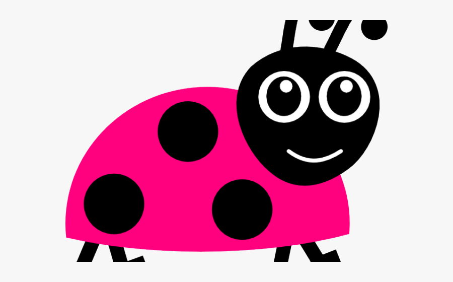 Pink Bug Cliparts - Cartoon Ladybird, Transparent Clipart