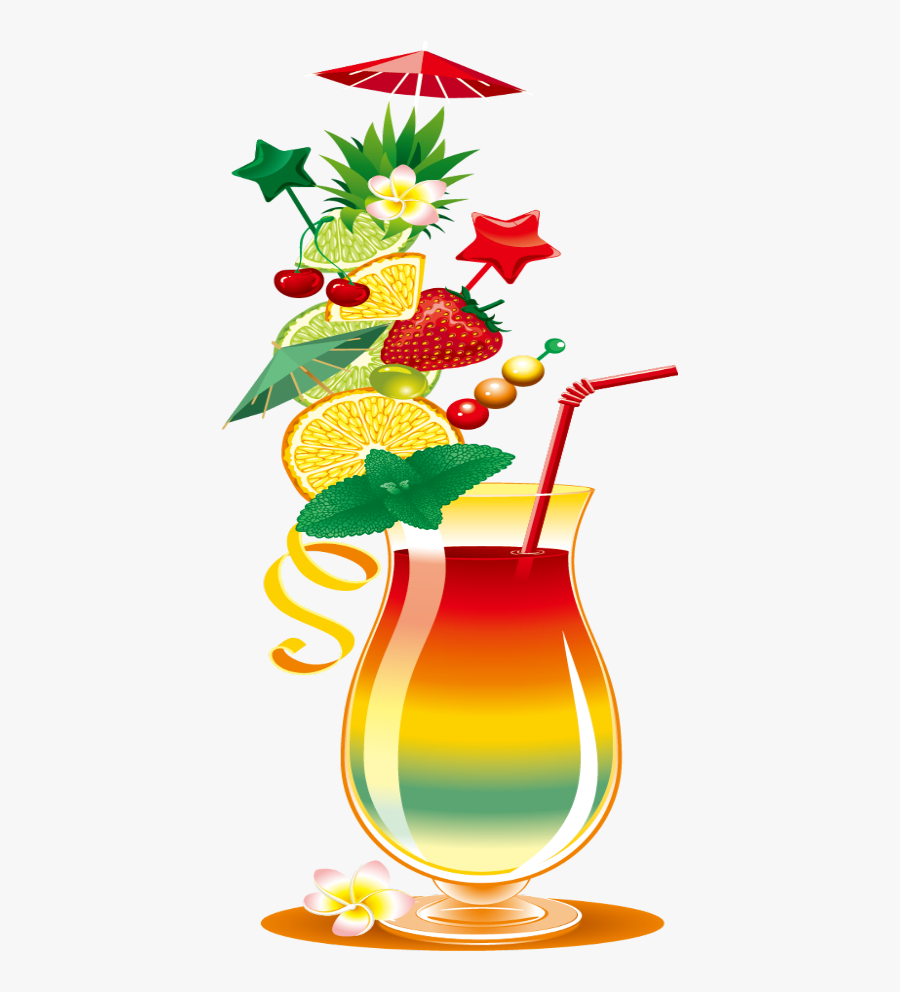 #mq #fruit #coctail #drink #red #tropical - Cocktail, Transparent Clipart
