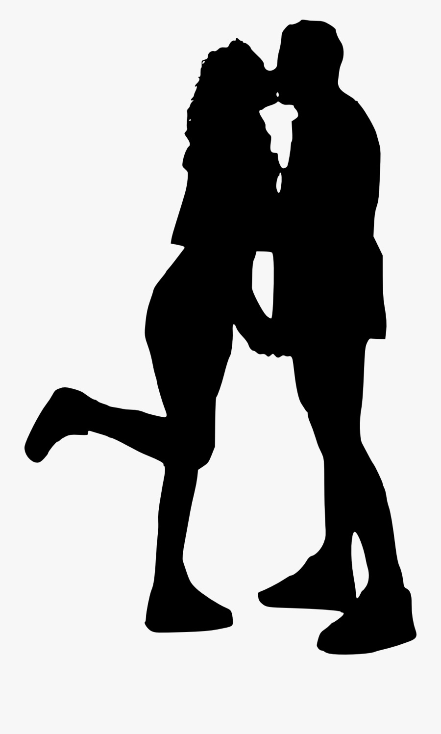 Love Silhouette, Transparent Clipart
