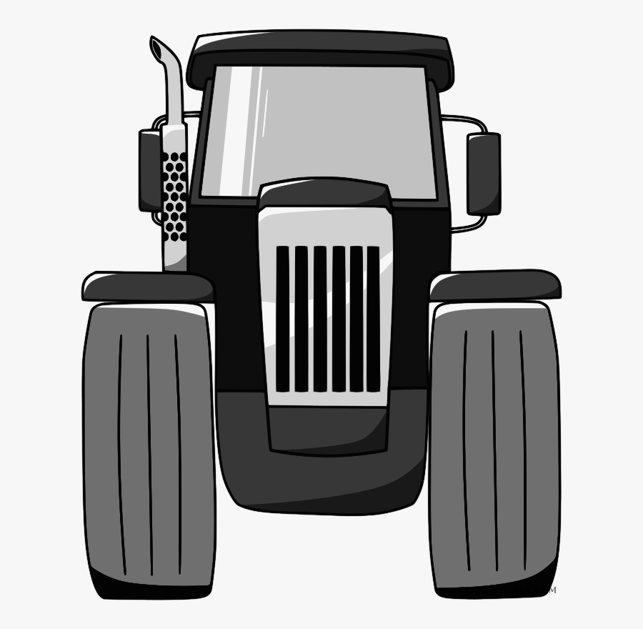 Tractor Clipart Cartoon - Tractor Front View Png, Transparent Clipart