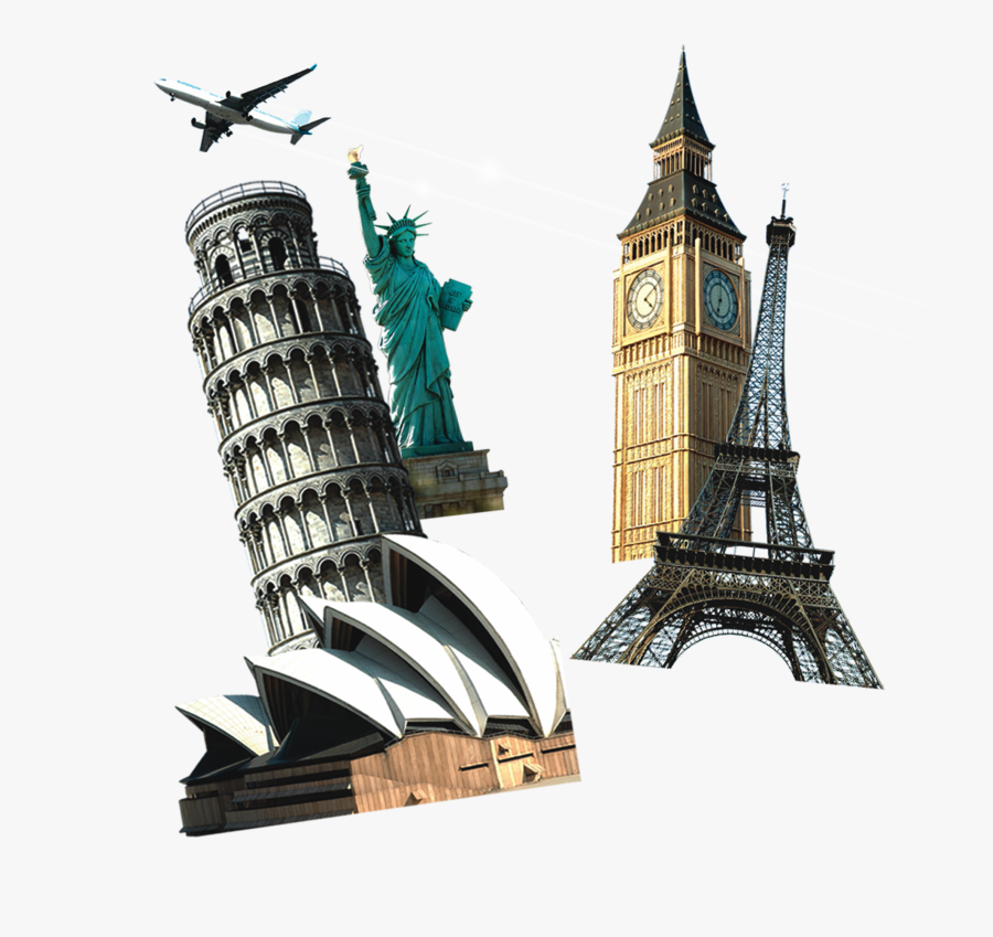 World Tourist Sights Png Image - Tourit Spots World Png, Transparent Clipart