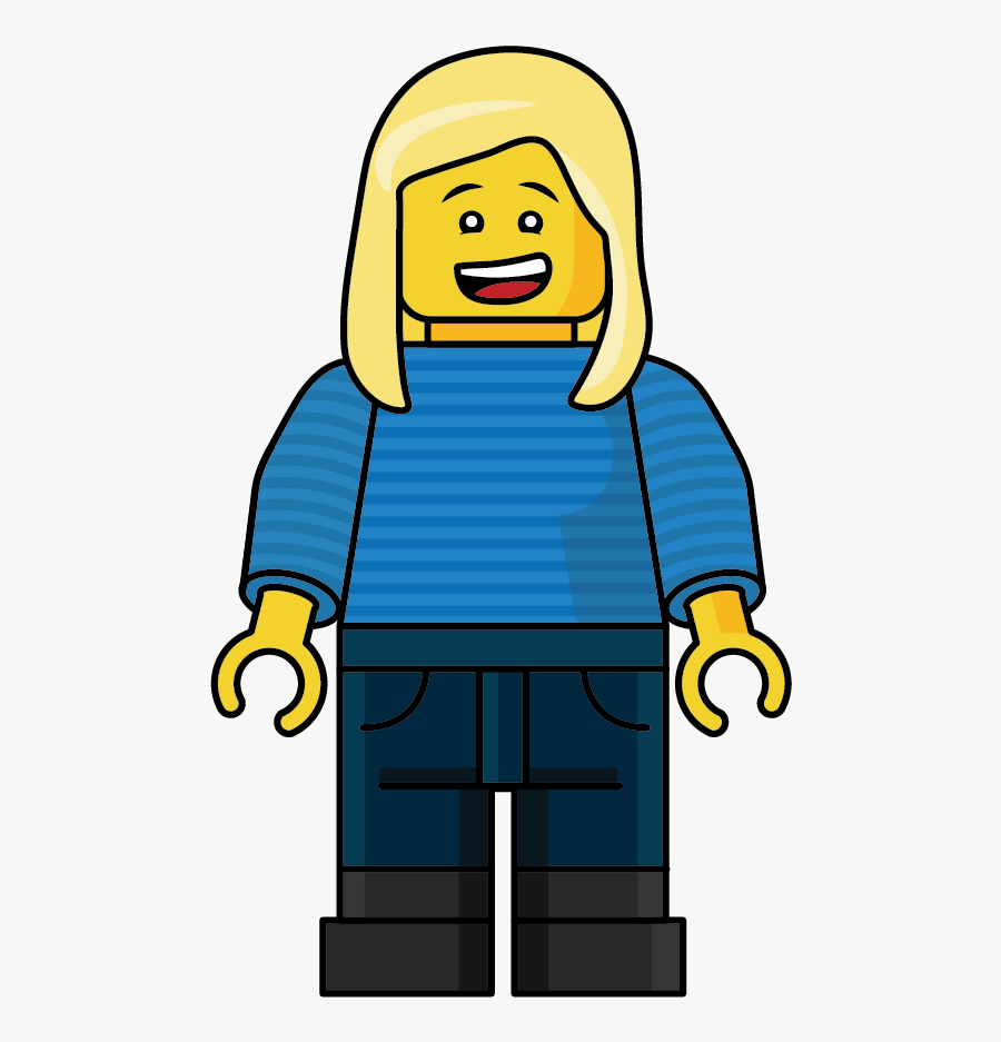 Legos Clipart Person Lego - Cartoon, Transparent Clipart