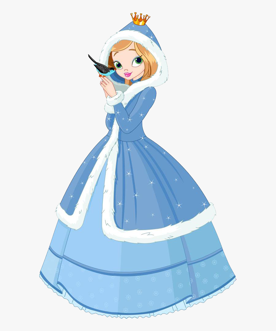 Transparent Princess Dress Png - Winter Princess, Transparent Clipart