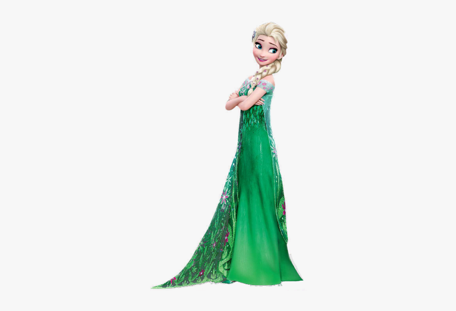 Dress Clipart Princess Dress - Elsa Frozen Spring Fever, Transparent Clipart