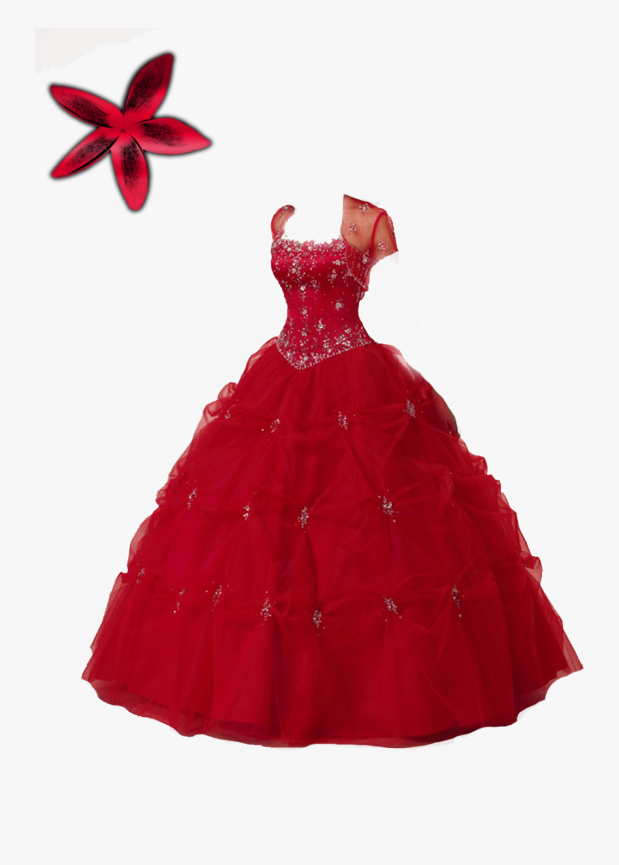 Red Gown Png - Transparent Princess Dress Png, Transparent Clipart