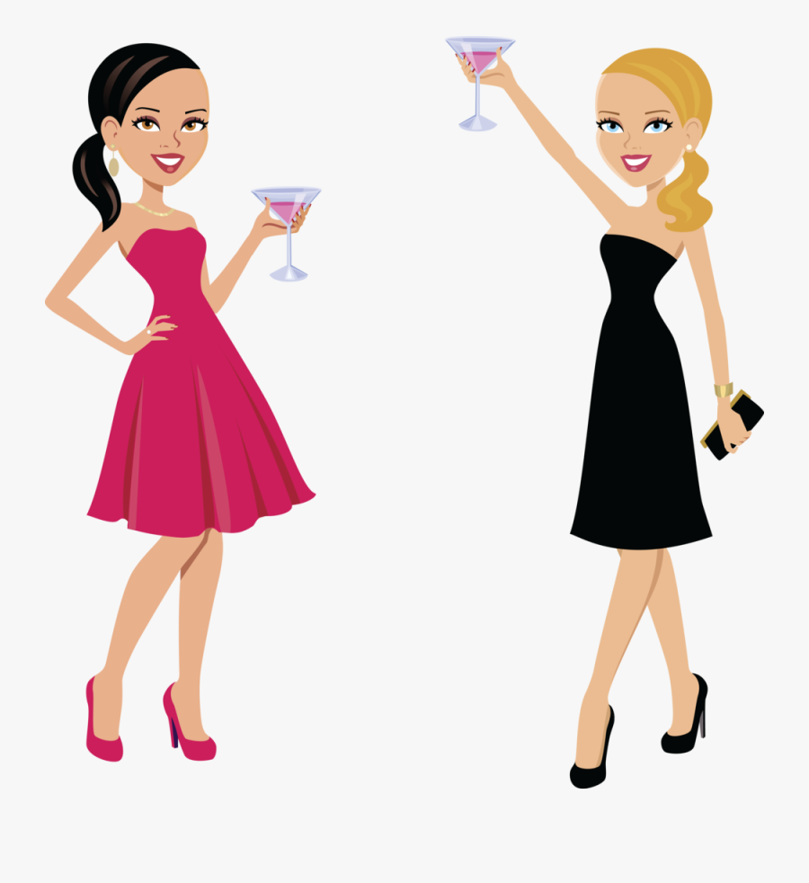 Gown Dress Clothing Formal Wear Clip Art - Frau In Kleid Clipart, Transparent Clipart