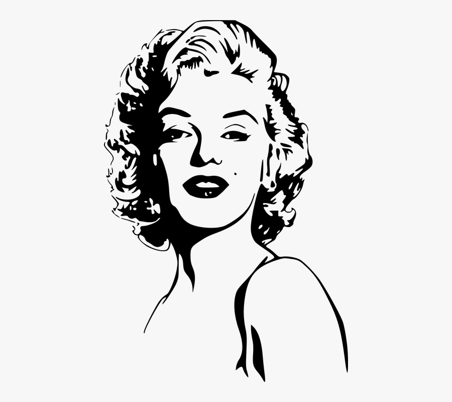 Marilyn Monroe, Woman, Portrait, Face, Female, Glamour - Marilyn Monroe Clip Art, Transparent Clipart