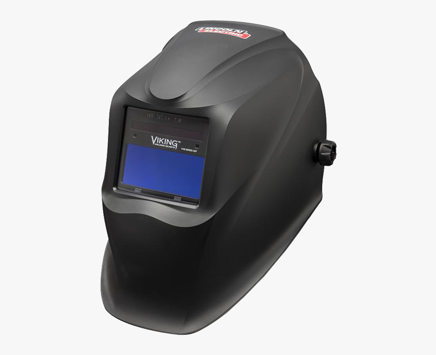Transparent Vikings Helmet Png - Lincoln Viking 1740 Matte Black Welding Helmet, Transparent Clipart