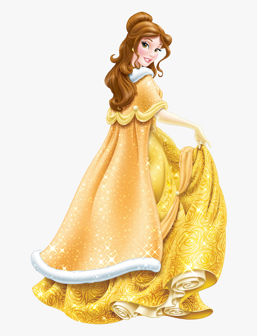 Disney Princesses Clipart Winter - Disney Princess Belle Winter, Transparent Clipart