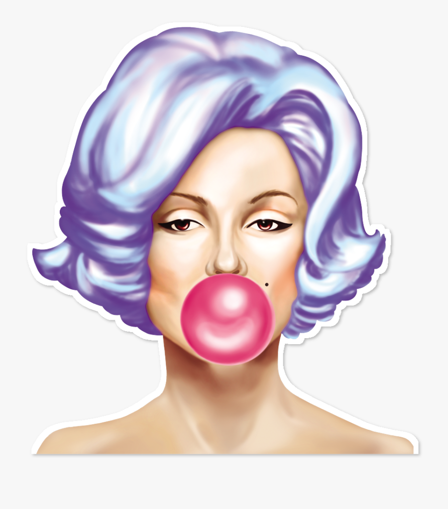 Clip Art Marilyn Monroe Chiclete - Transparent Marilyn Monroe Clip Art, Transparent Clipart