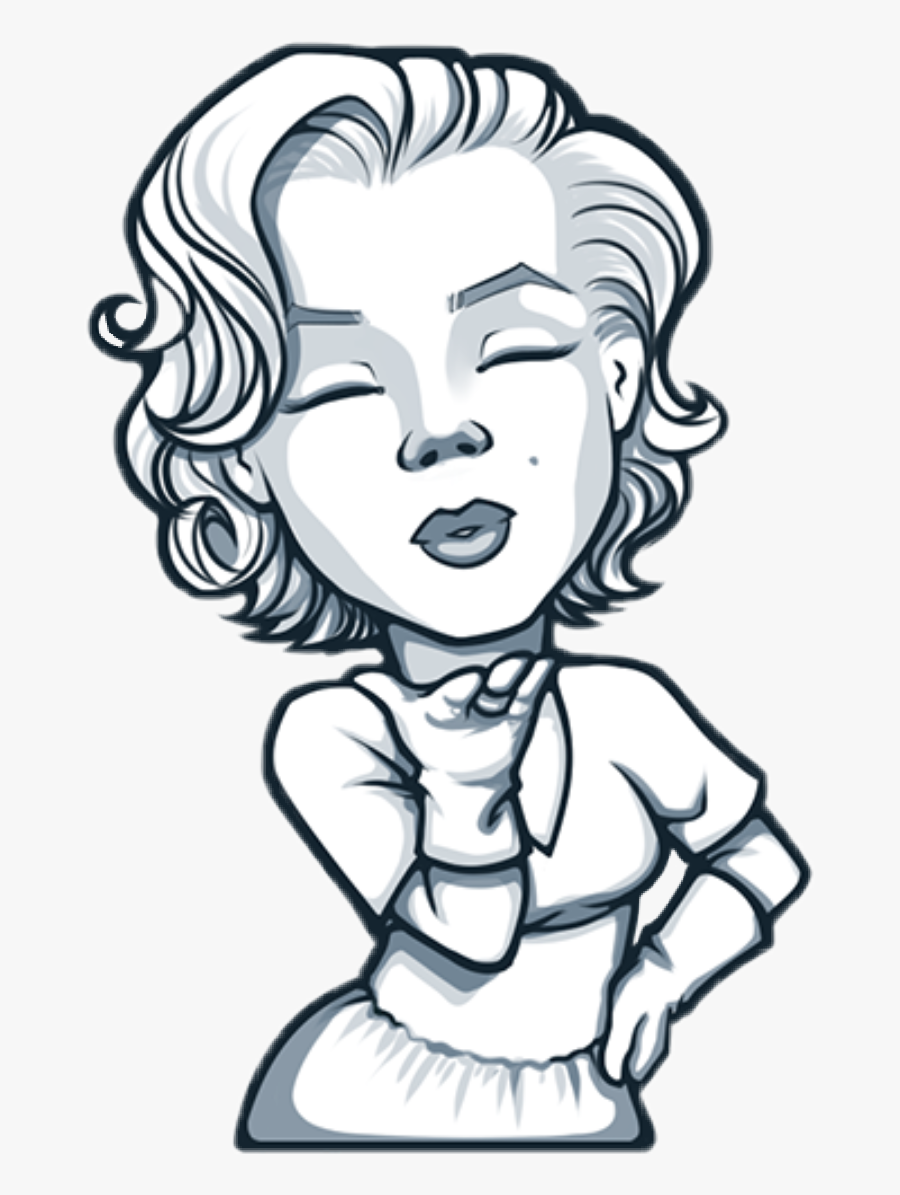 #marylinmonroe #kiss#bianconero - Telegram Sticker Marilyn Monroe, Transparent Clipart