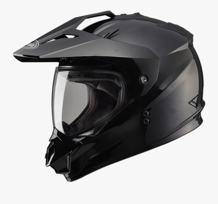 Black Sports Helmet - Gmax Dual Sport Helmet, Transparent Clipart