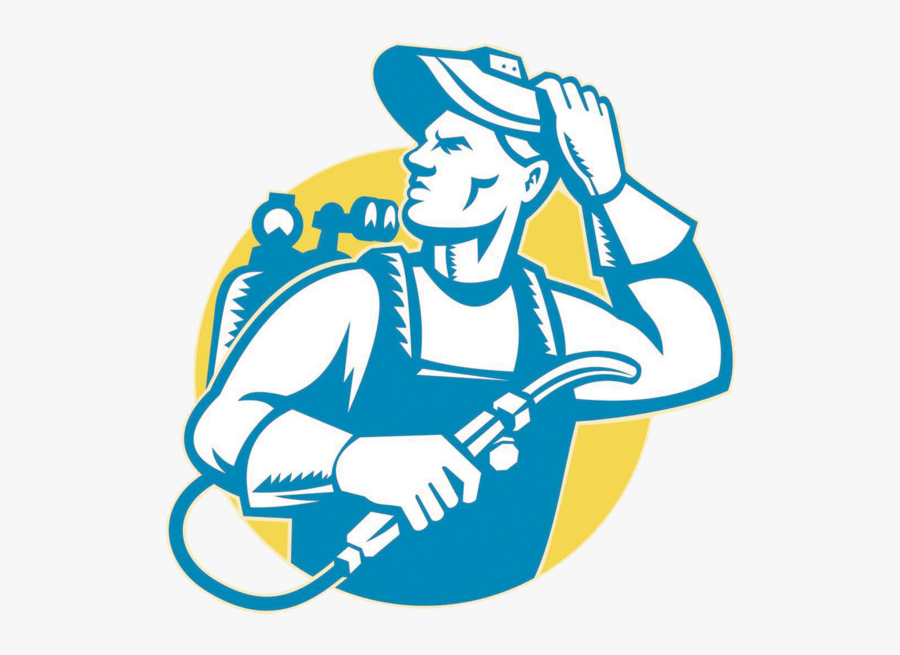 Awesome Image - Cartoon Welder, Transparent Clipart