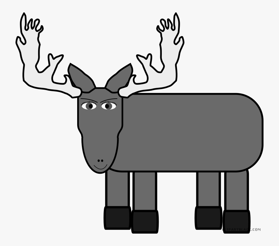 Moose Clipart - Cartoon Moose, Transparent Clipart