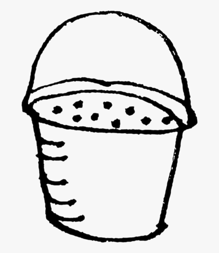 Bucket Beach Sand Free Picture - Line Art, Transparent Clipart