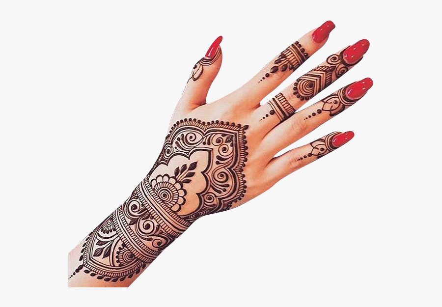 Transparent Mehndi Png - Tattoo Mehndi Designs Henna Hand, Transparent Clipart