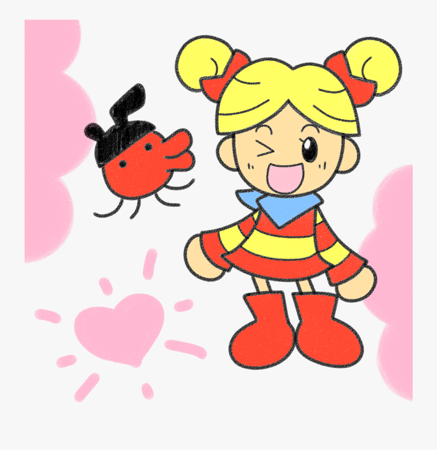 The Girl From The Gameboy Tamagotchi Games Clipart - Cartoon, Transparent Clipart