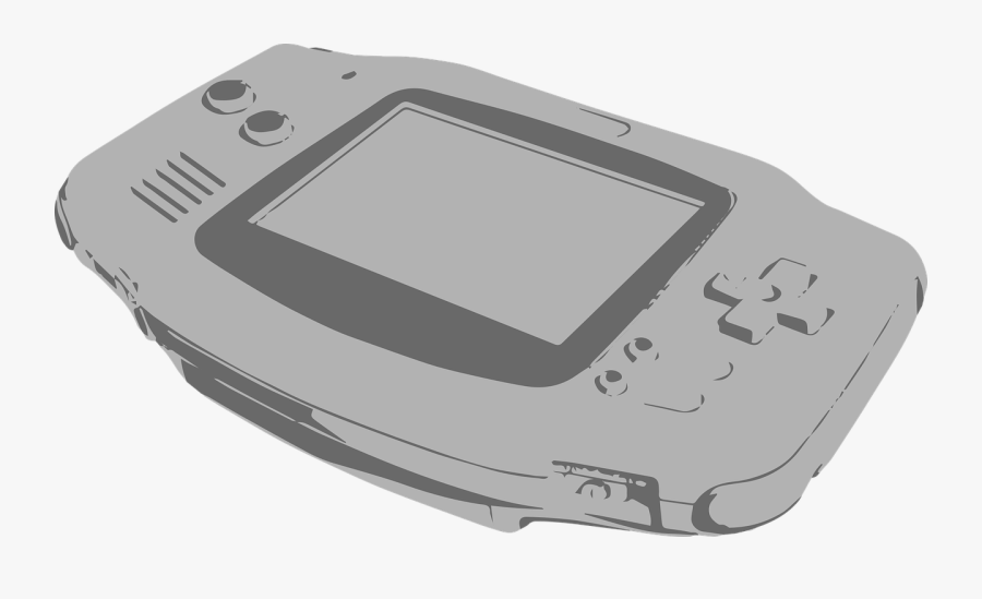 Game Boy Advance Vector, Transparent Clipart