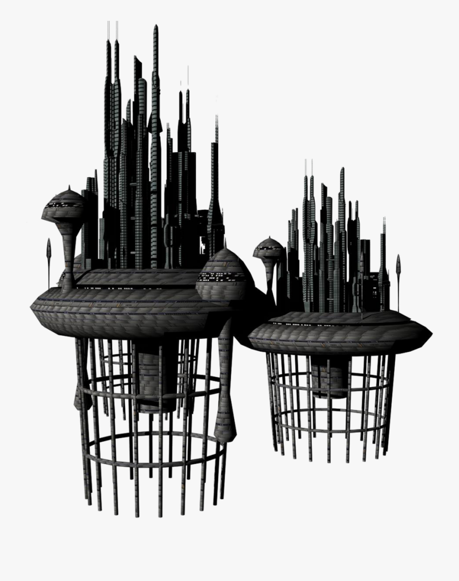 Png 3d Futuristic City, Transparent Clipart