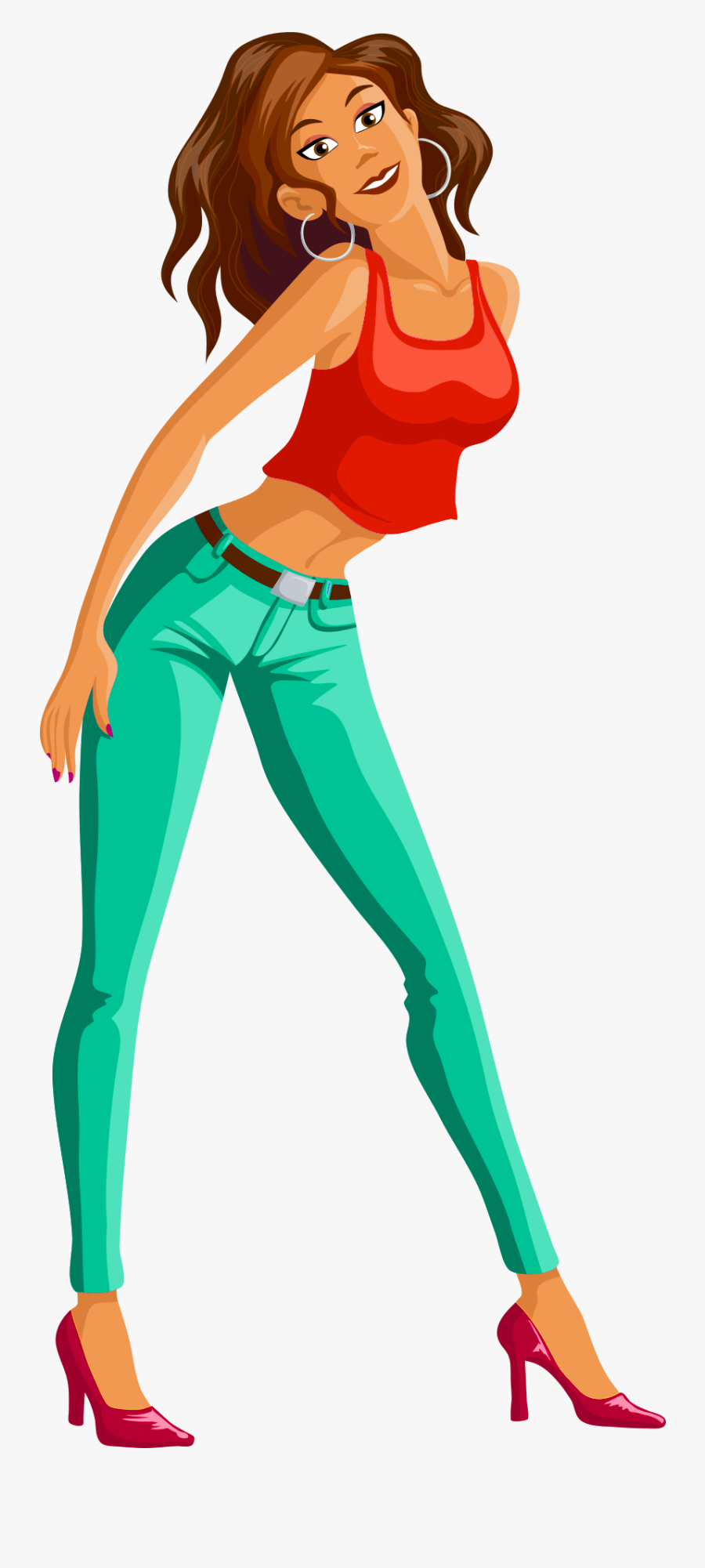 Transparent Dancing Girl Clipart - Girls Vector Transparent Png, Transparent Clipart