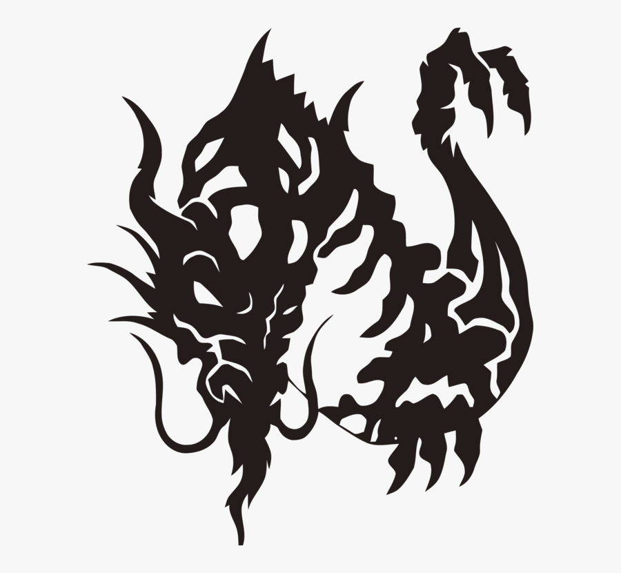 Visual Arts,head,leaf - Henna Tattoo Designs Dragon, Transparent Clipart