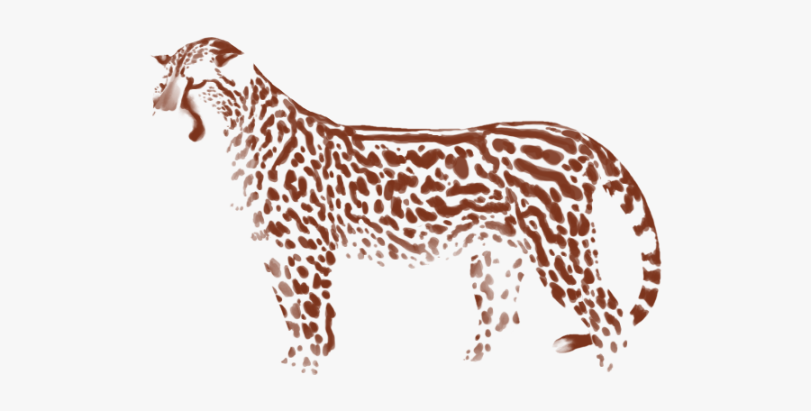 Lioden Royal Cheetah Markings, Transparent Clipart