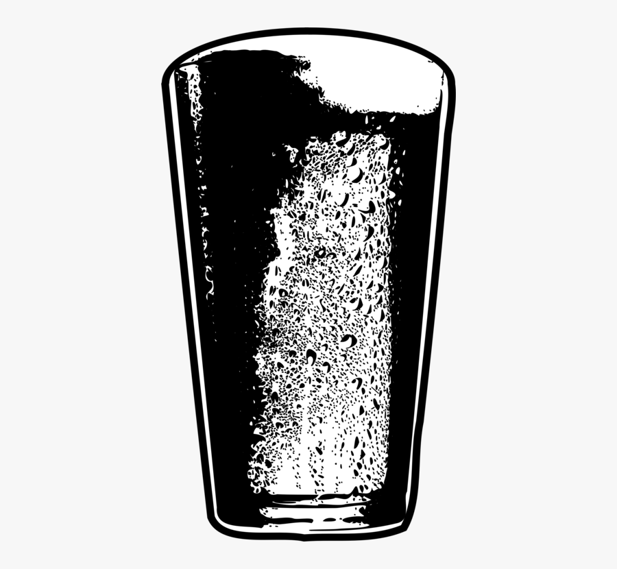 Old Fashioned Glass,pint Us,monochrome Photography - Draft Beer Clipart Black And White, Transparent Clipart